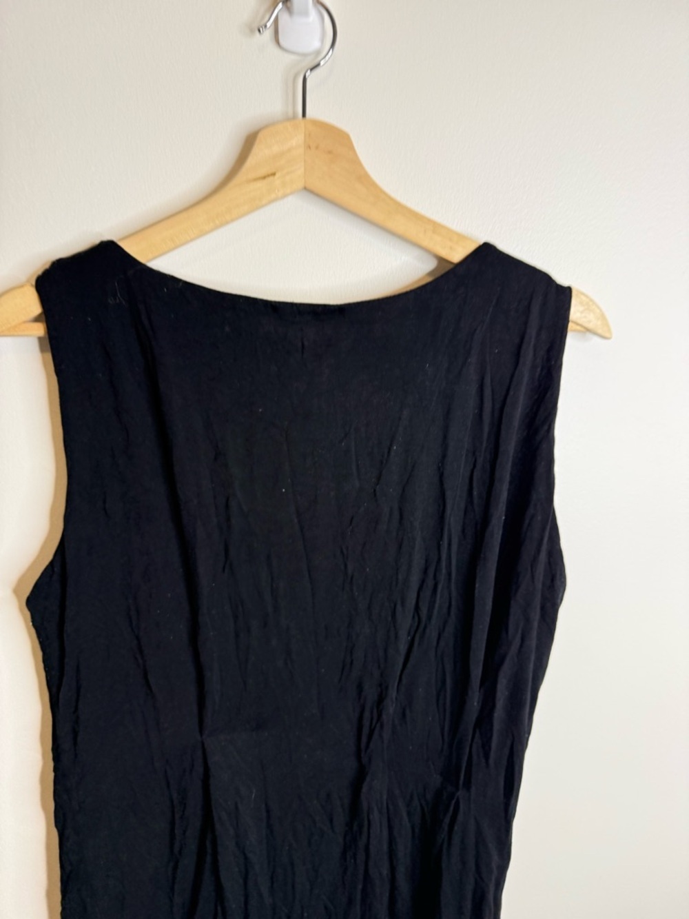 Kinross Black Sleeveless Midi Shift Dress size large made in the USA - Picture 4 of 6